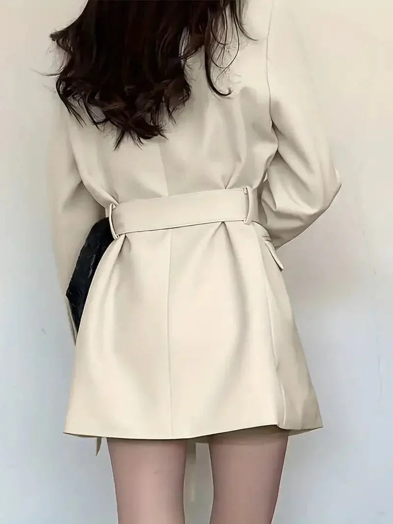 BerlinGlamour | Blazer Kleid Taillierte Passform Mini Länge