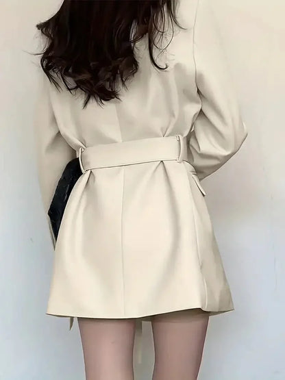BerlinGlamour | Blazer Kleid Taillierte Passform Mini Länge