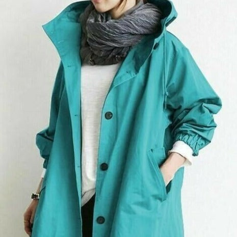 Wasserdichte Jacke Mit Kapuze Damen Stadtjacke