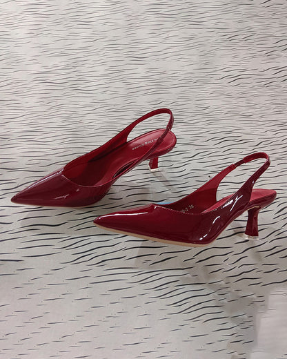 Stilettos High Heels Spitzer Zehenpartie Einfarbig