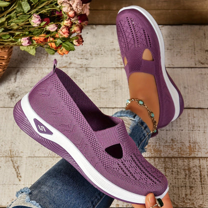 Damen Sneaker Orthopädisch Bequem Laufsohle