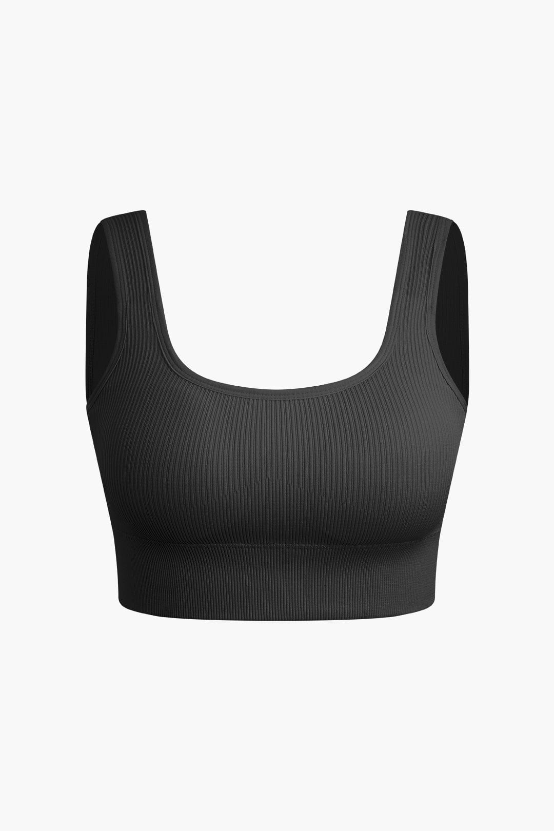 Sport-Set Damen Nahtlos Crop-Top Yoga-Shorts