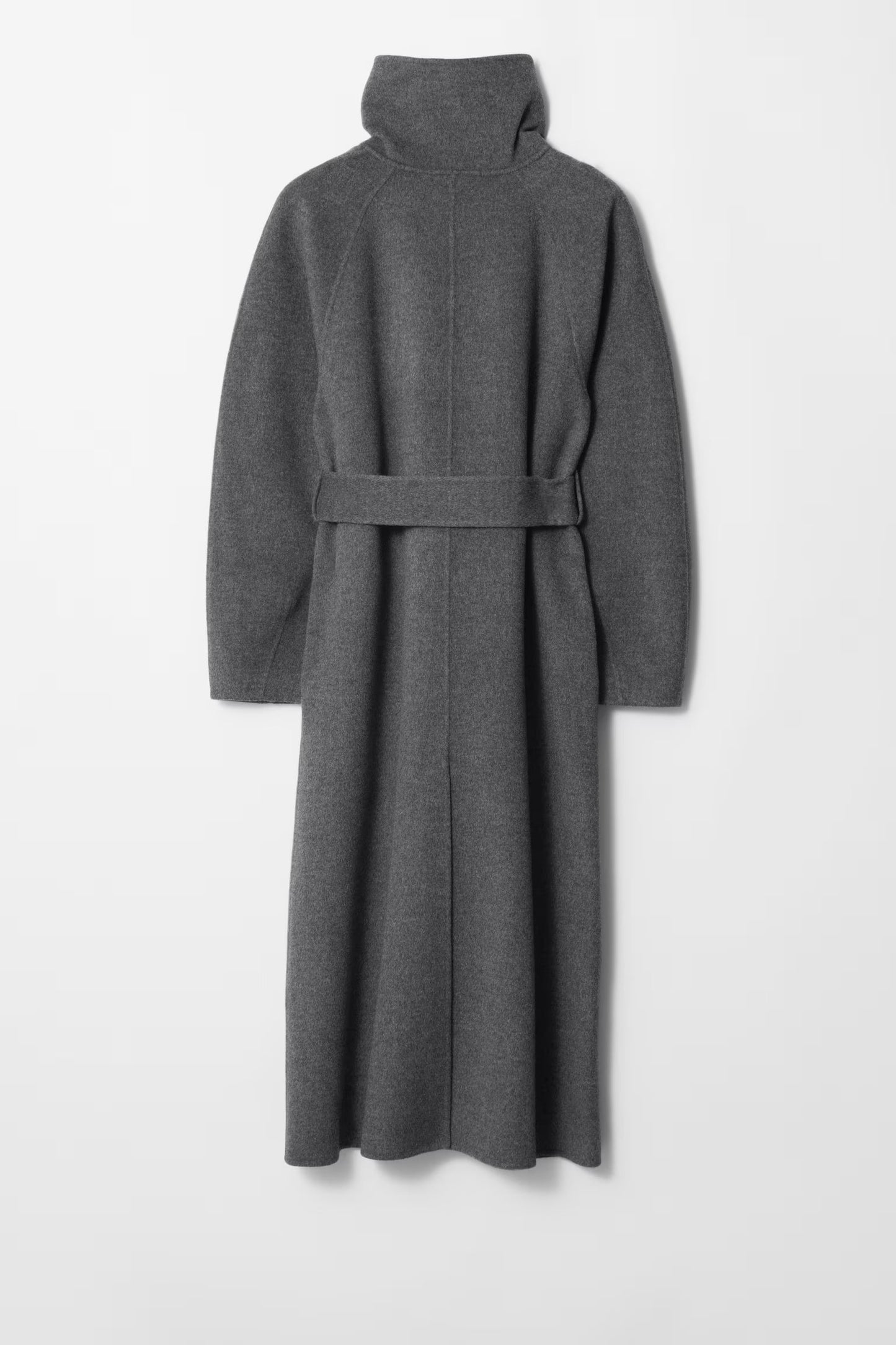 Eleganter Damenmantel Stehkragen Bindegürtel Damenparka