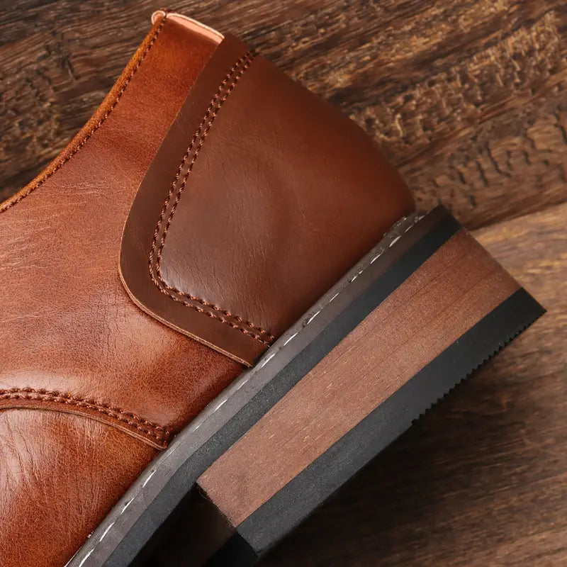 Herren Derby Schuhe Vintage Look Lederschuhe