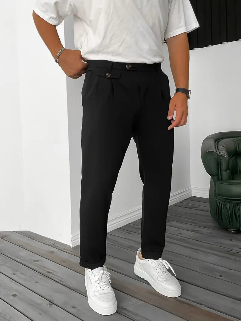 Bequeme Herrenhose Modern mit Elastikbaumwolle - BerlinGlamour