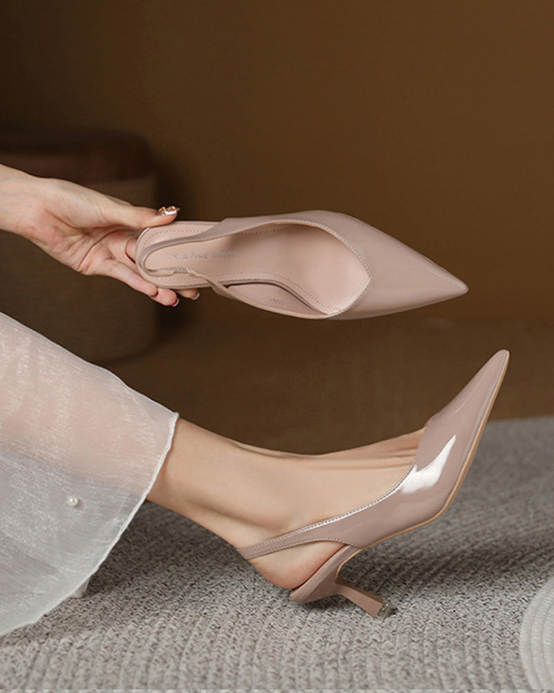 Stilettos High Heels Spitzer Zehenpartie Einfarbig