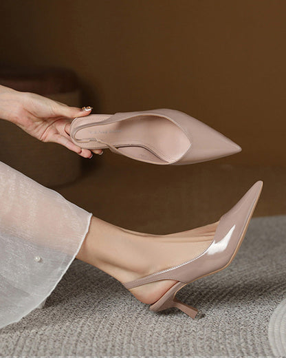 Stilettos High Heels Spitzer Zehenpartie Einfarbig