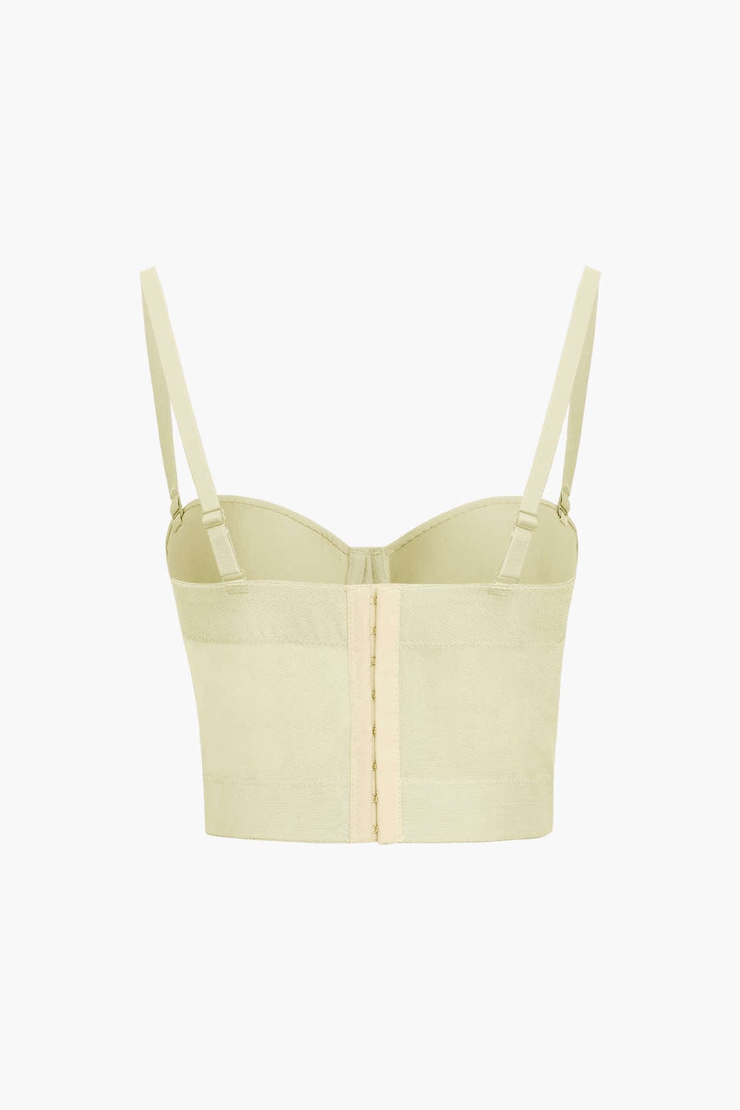 Bustier-Top Figurbetont Mit Bügel-Cups und Mesh-Struktur