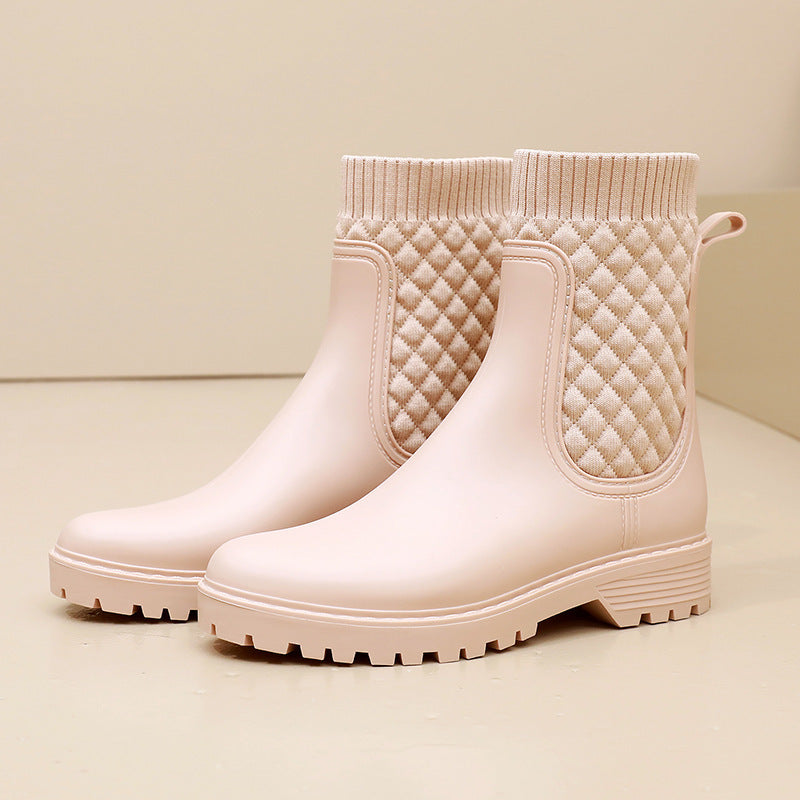 Wasserdichte Damen Regenstiefel Bequem Heidi Mode