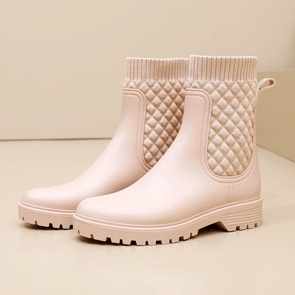 Wasserdichte Damen Regenstiefel Bequem Heidi Mode