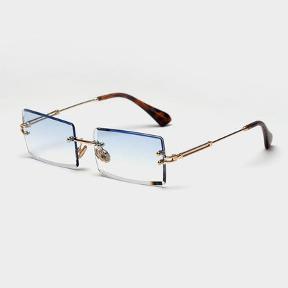 Modische Retro Sonnenbrille Rechteckig Damen
