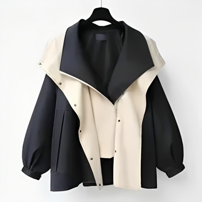 Regenjacke Damen Wasserdicht Elegante Frauenjacke