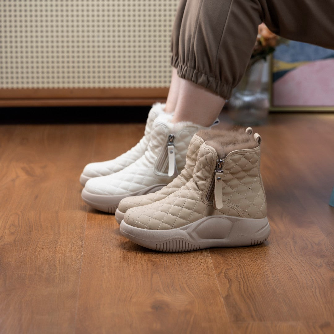 Stylische Damen Winterstiefel Schneeboots Warm