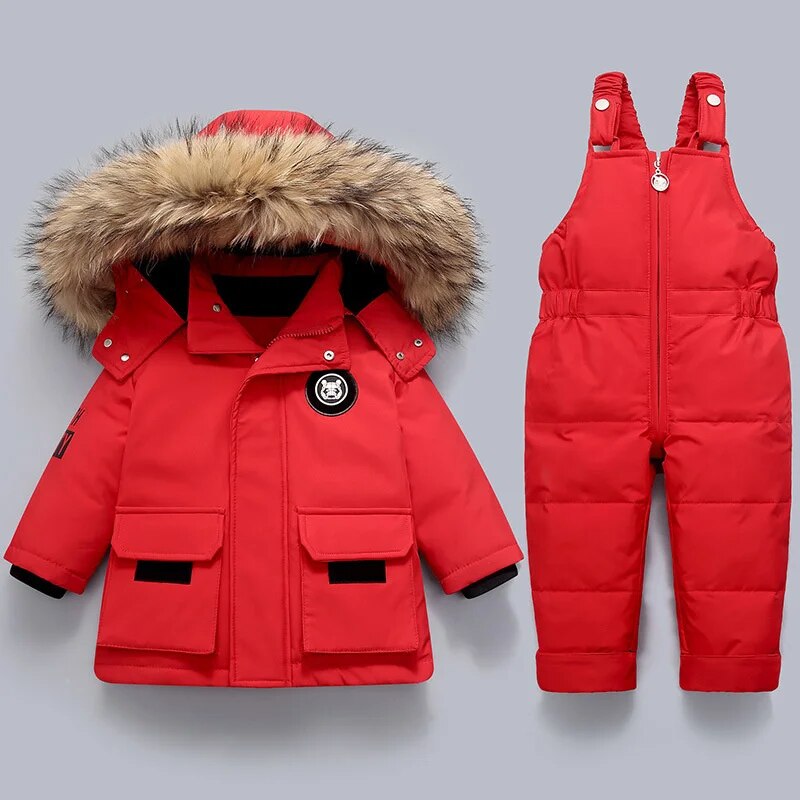 Kinder Mantel Overall Warm Winter