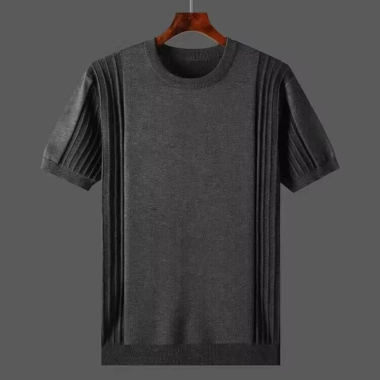Baumwoll-T-Shirt Herren Stilvoll Modern Slimfit