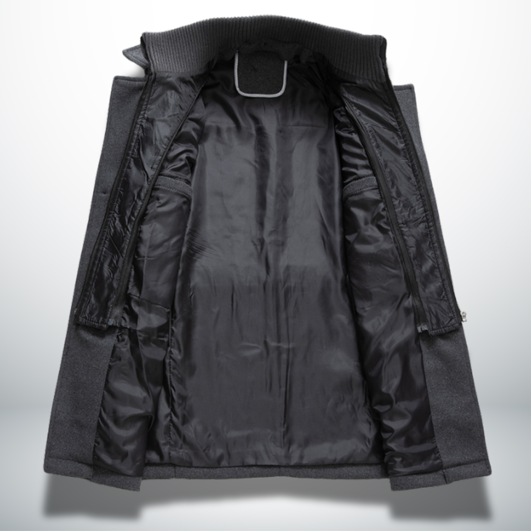 Herren Mantel Smart Casual Knopfverschluss Modern