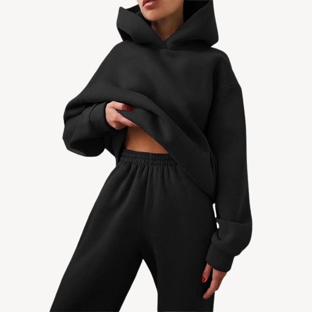 Damen Hoodie Set Jogginghose Comfort Sportlich