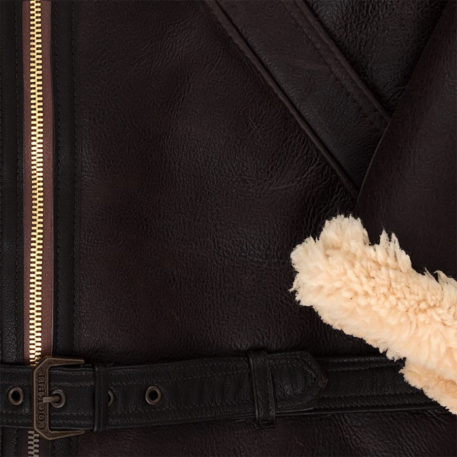 Warme Winterjacke Wolle Gefüttert Damen