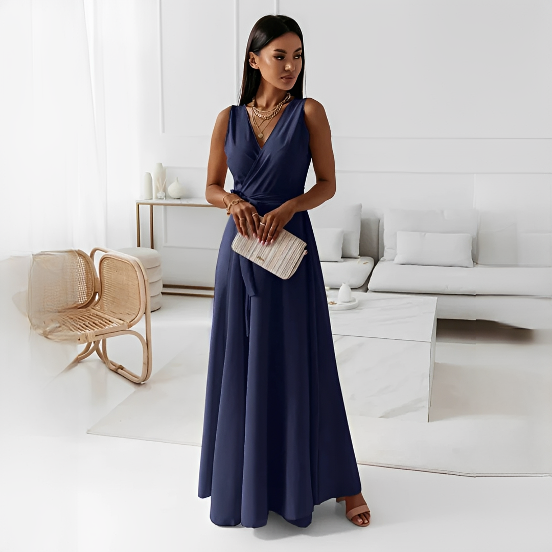Elegantes Damenkleid V-Ausschnitt Modern Chic