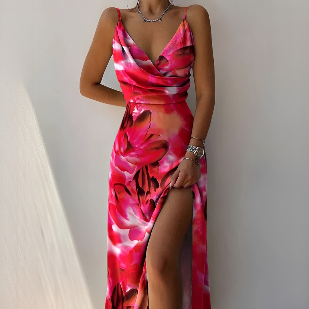 Elegantes Damenkleid Lang Stilvoll Abendkleid