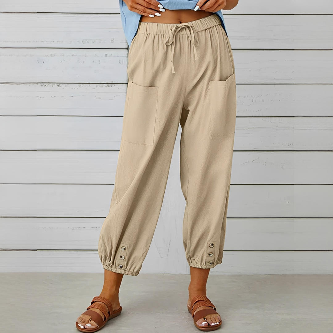 Damen Sommerhose Elegante Leichte Hosen