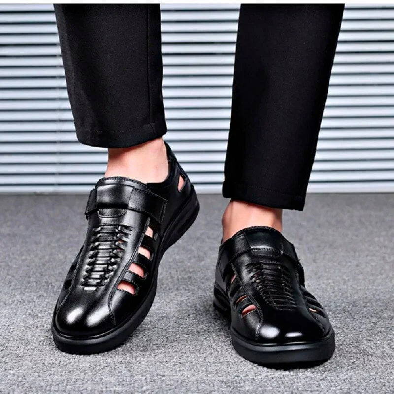 Herren Leder Sandalen Business Style Elegante Schuhe