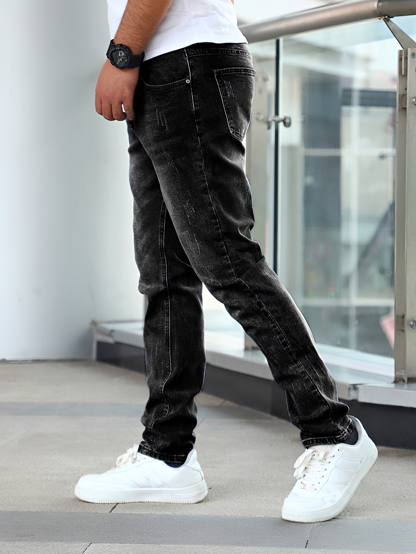 Dehnbare Skinny Jeans Herren Stretch