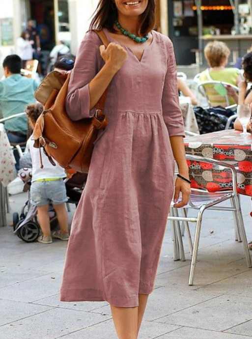 Damendress Elegant Lang Komfortabel