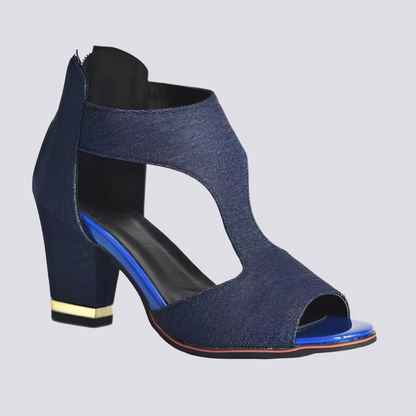 Damen Sandaletten Elegante Reißverschluss Schuhe