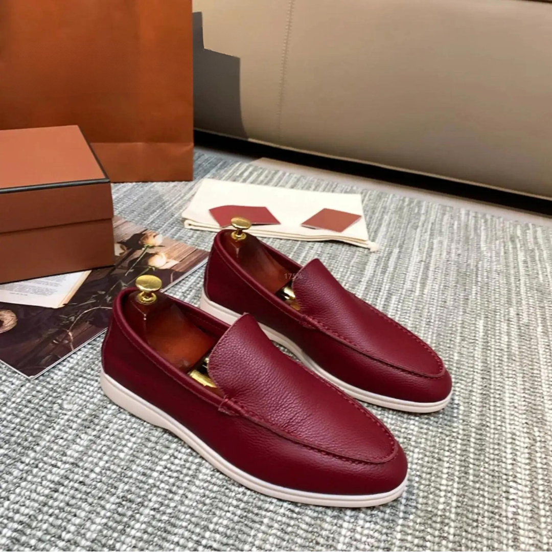 Herren Loafers Leder Schuhe Elegant Schwarz - BerlinGlamour