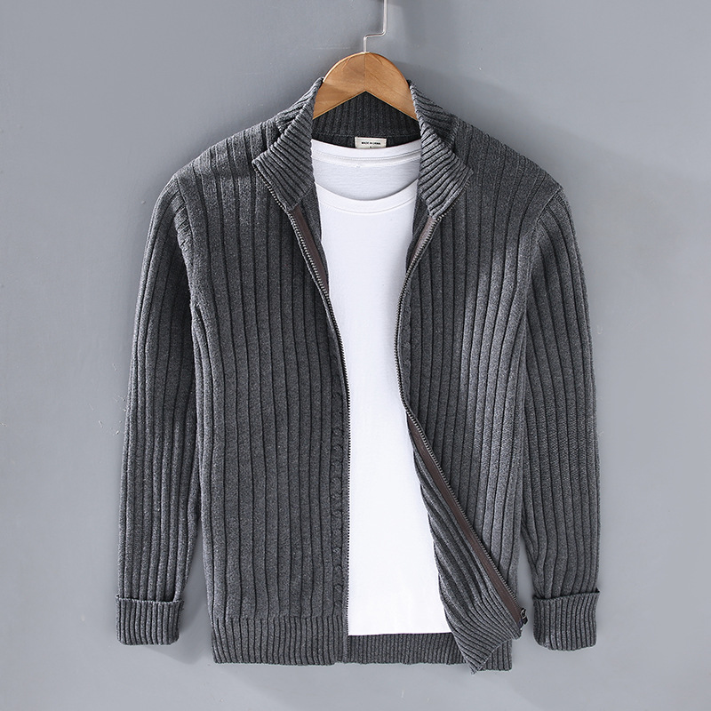 Herren Strickjacke Baumwolle Bequem Premium Qualität