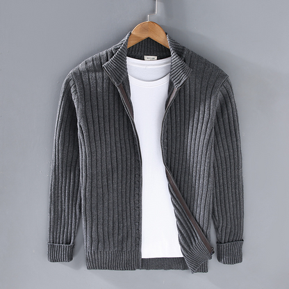 Herren Strickjacke Baumwolle Bequem Premium Qualität