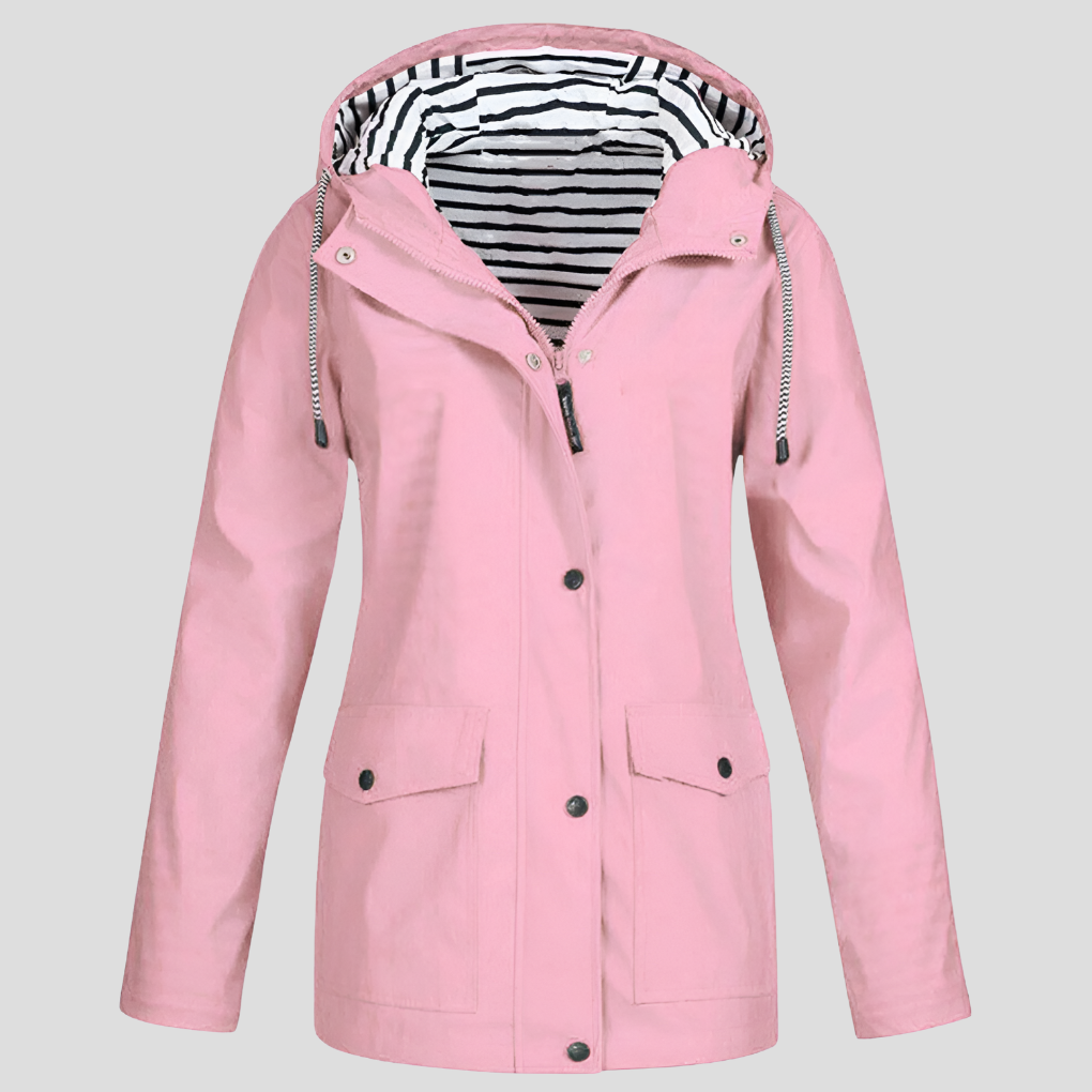 Wasserdichte Damenjacke Winddichte Kapuzenjacke Outdoor