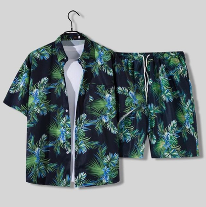 Hawai Hemd Herren Set Casual Freizeit