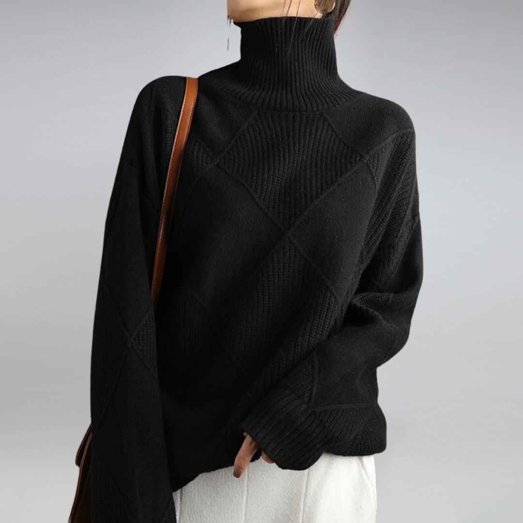 Rollkragenpullover Soft Luxus Pullover Warm
