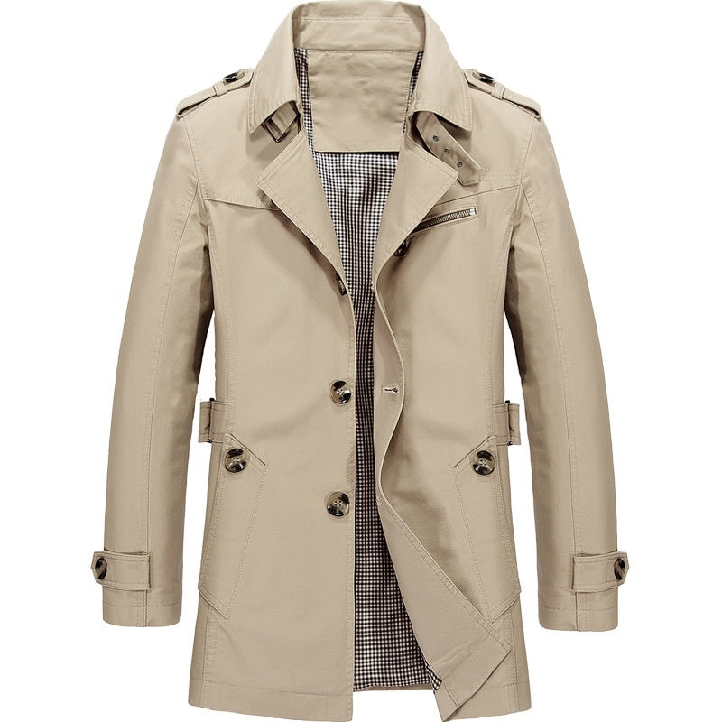 Herren Winterjacke Warm Isoliert Stilvoll