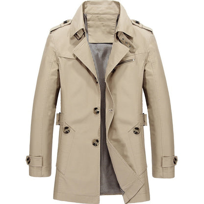 Herren Winterjacke Warm Isoliert Stilvoll