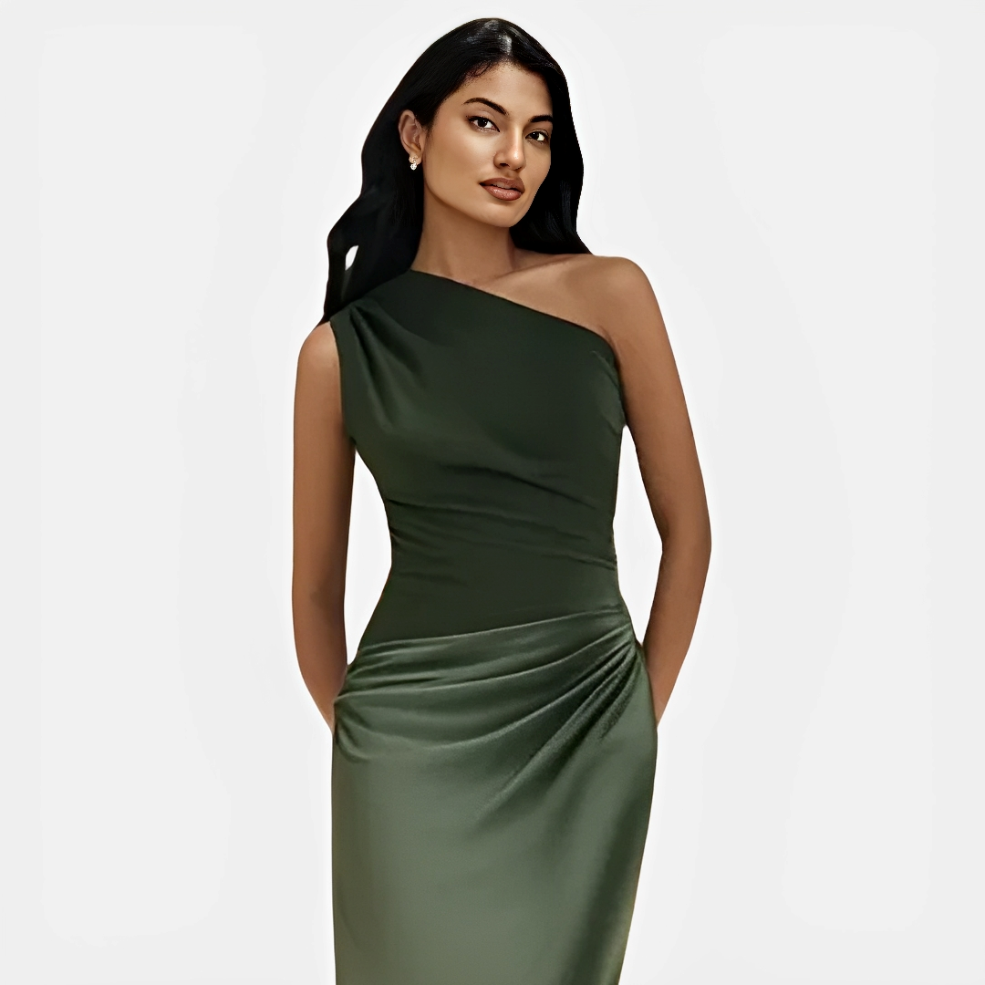 Elegantes Damenkleid Asymmetrisch Modern