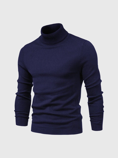 Herren Rollkragenpullover Waschbar Weich