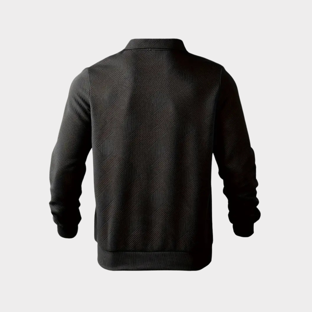 Herren Pullover Halb-Reißverschluss Freizeitshirt Bequem