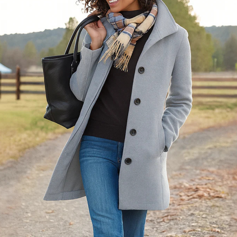 Klassische Herrenjacke mit Knöpfen Modern