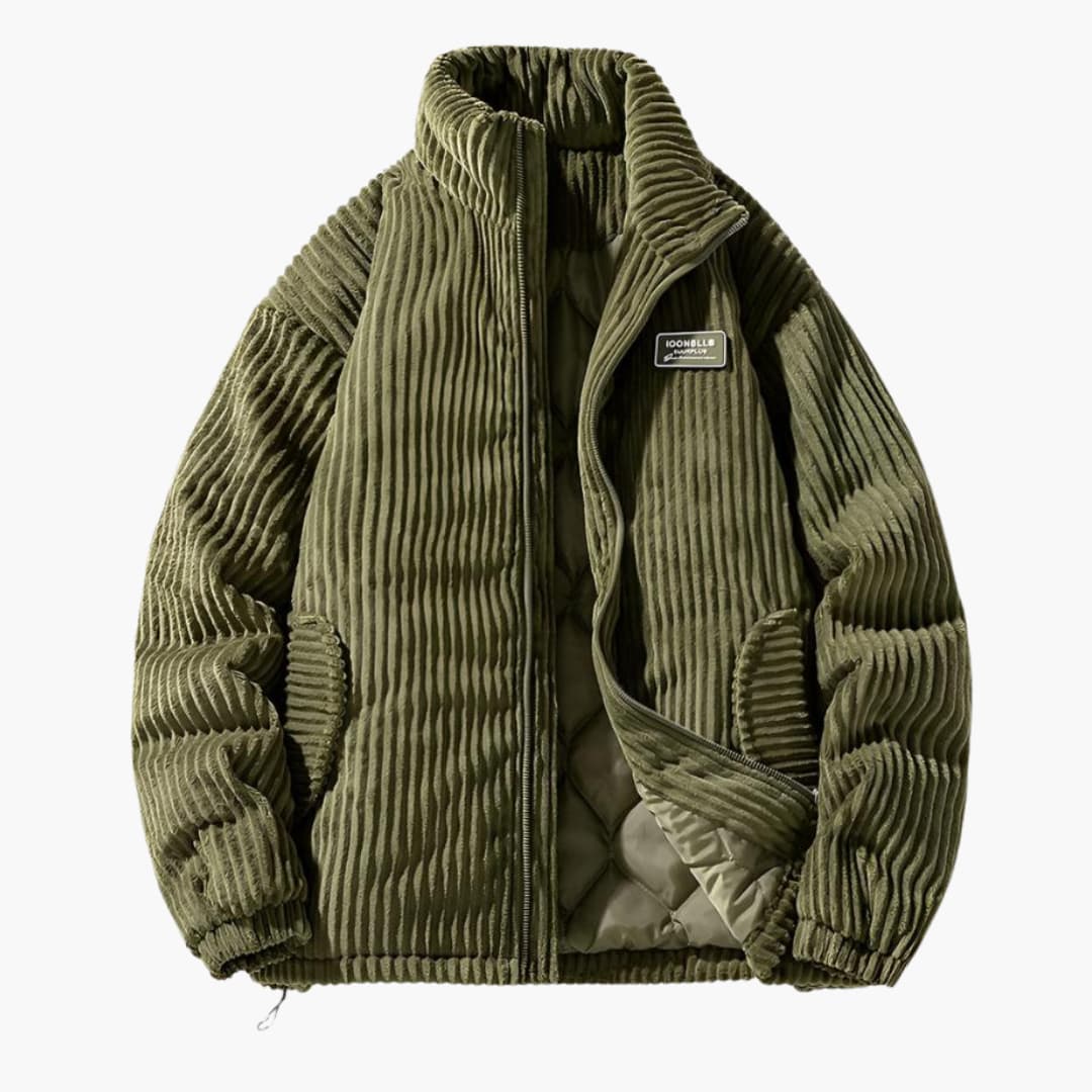 Herren Cordjacke Stilvoll Braun Modern