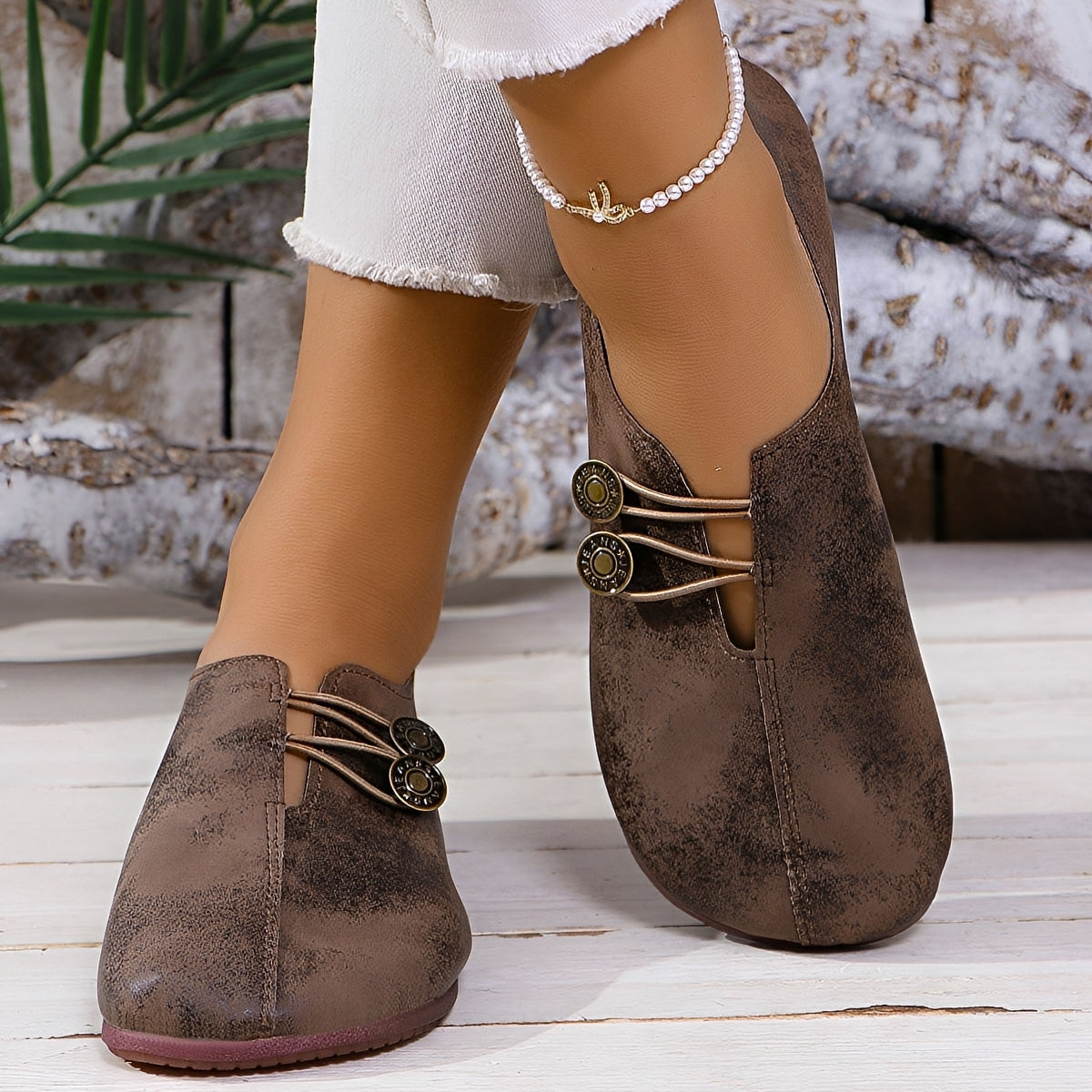 Damen Schuhe Flach Weich Stilvoll
