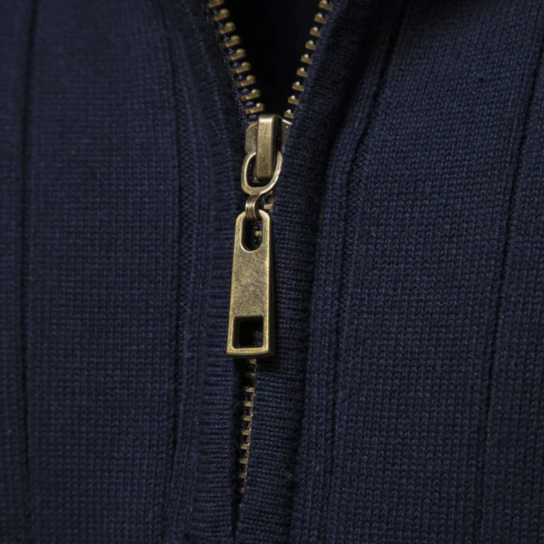 Herren Pullover Langarm Viertelzip Frühjahr Modern