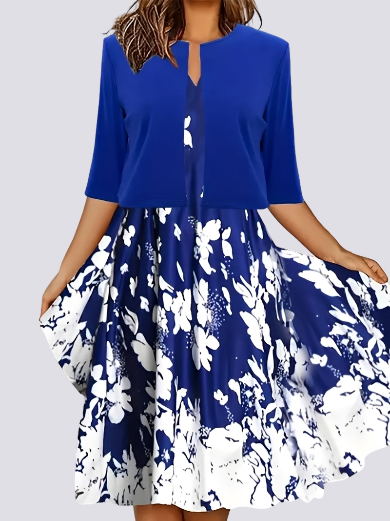 Damen Kleid Set Lang Zweiteilig Elegantes Abendkleid