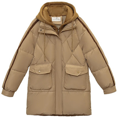 Langhaariger Steppmantel Stylish Warm