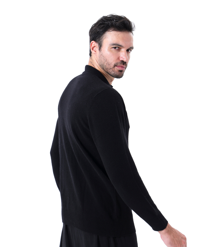 Herren Kaschmirpullover Luxus Polokragen Warm