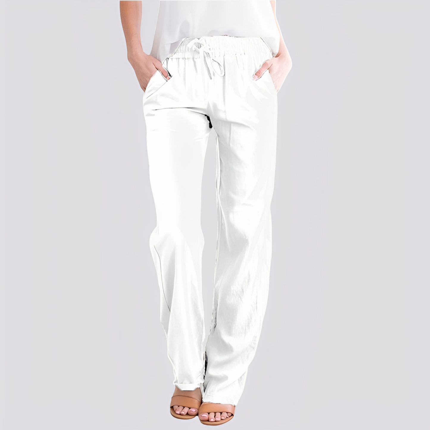 Damen Hose Leicht Elastisch Bequem
