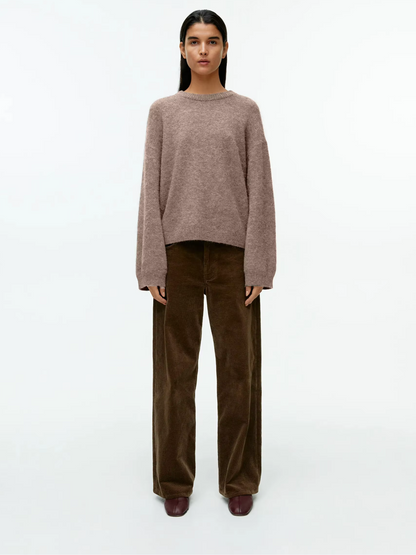 PureEase Sweater Damen braun cozy look
