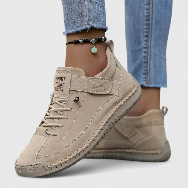Damen Sneaker Lässig Schnürsenkel Bequem